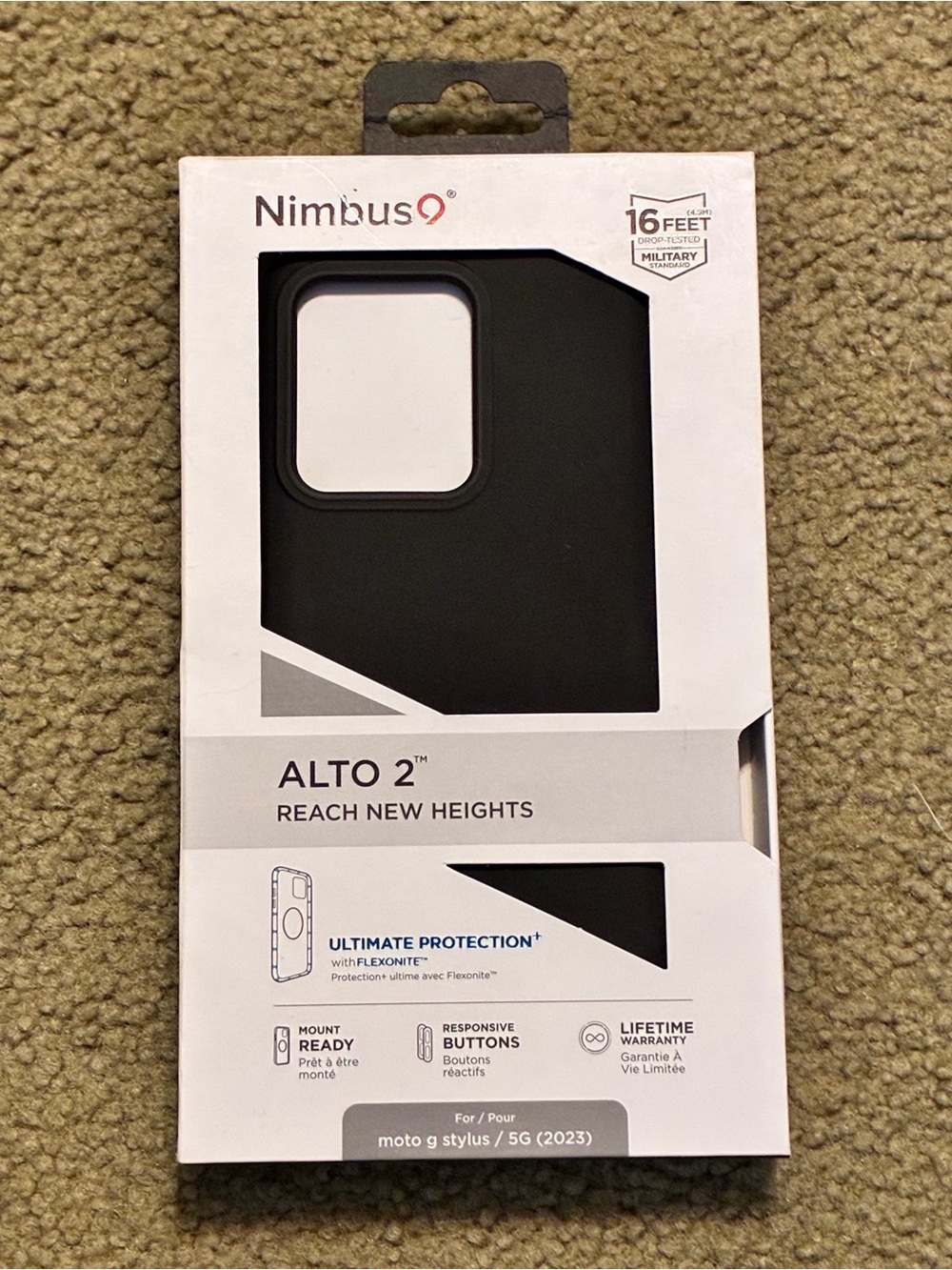 Nimbus Alto 2 Protection Phone Case for Moto G Stylus 5G 2023 Black